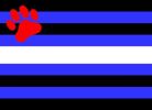 Puppy Pride Paw FLag